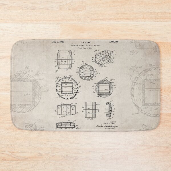 Artikelvorschau, Whisky Fass Patent - Whisky Art - Antik entworfen und verkauft von patentpress.