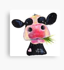 NOSEY COW PRiNT 'HURLEY BURLEY' BY SHiRLeY MacARTHuR Canvas Print