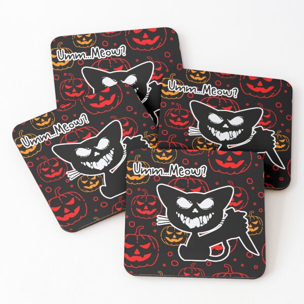 Item preview, Creepy - Cat with a Knife Print with background designed and sold by INSOMNIAC101.