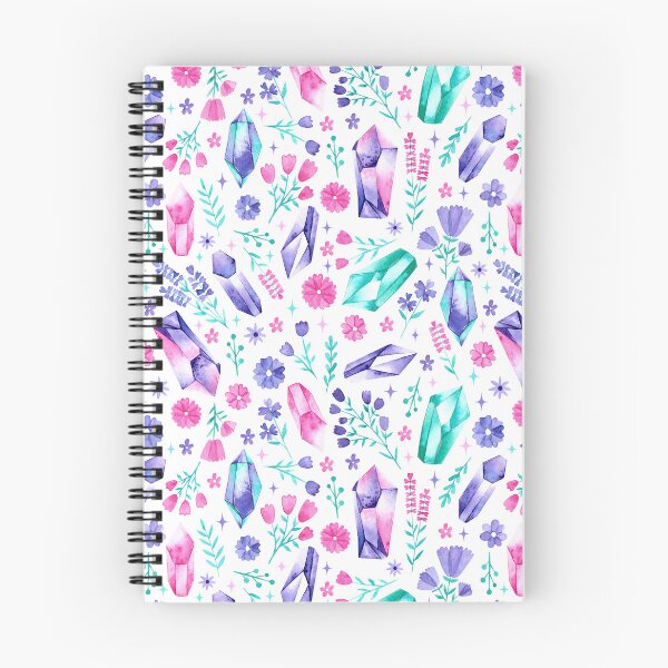 Item preview, Pastel Acuarela Cristales y Florales designed and sold by KConfetti.