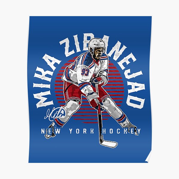 Mika Zibanejad Hockey Paper Poster Rangers