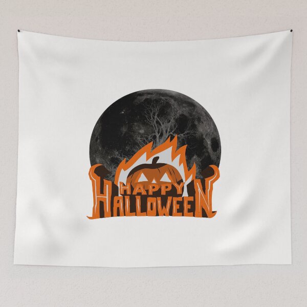 Item preview, Retro Happy Halloween Scary Pumpkin Head Designs designed and sold by Manilyn0907.