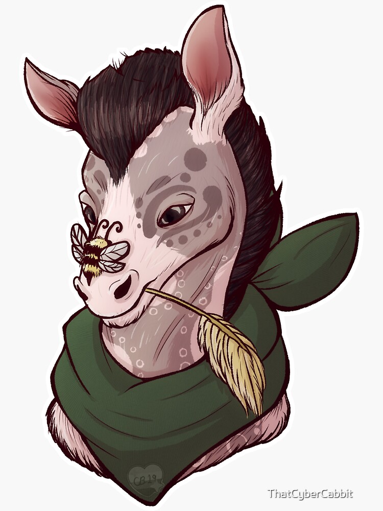 "Unusual Types of Friends" Sticker for Sale by ThatCyberCabbit Redbubble