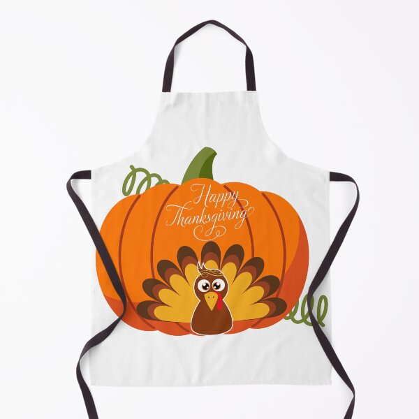 Item preview, Happy Thanksgiving Cute Turkey and Pumpkin designed and sold by silviaol.