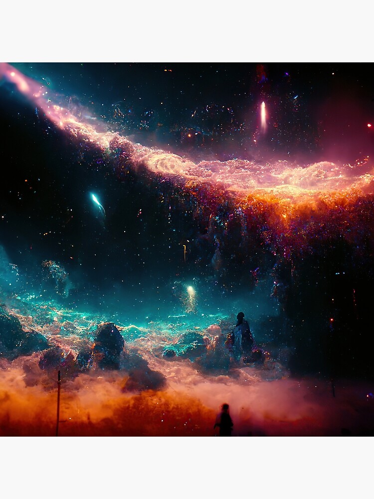 "Gates of Heaven Cosmic with Galaxies Nebula Stars" Poster for Sale by