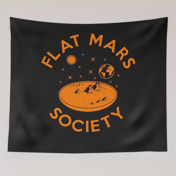Item preview, Flat Mars Society designed and sold by RYANNAYLO.