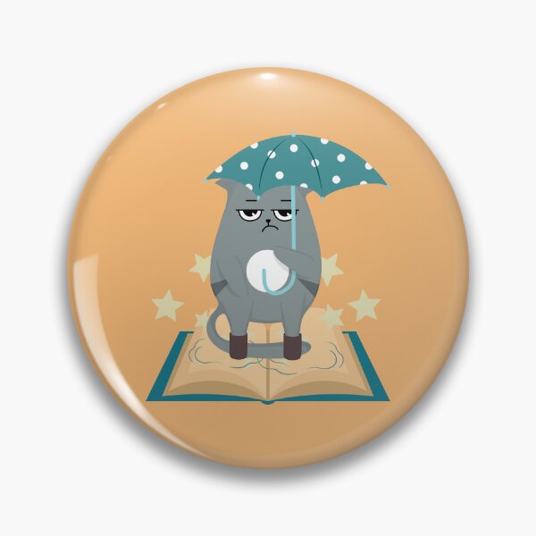 Item preview, Gray the Umbrella Cat designed and sold by tmdaliggr.