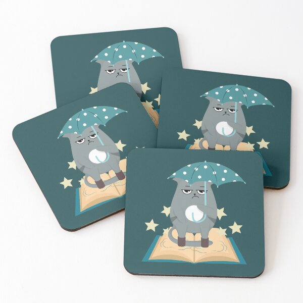Item preview, Gray the Umbrella Cat designed and sold by tmdaliggr.