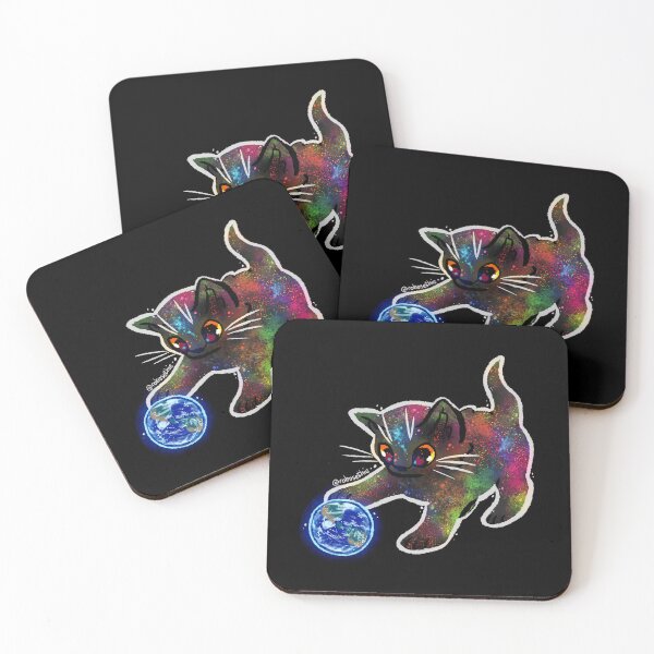 Item preview, Space Kitten and the Earth designed and sold by Bluwiikoon.