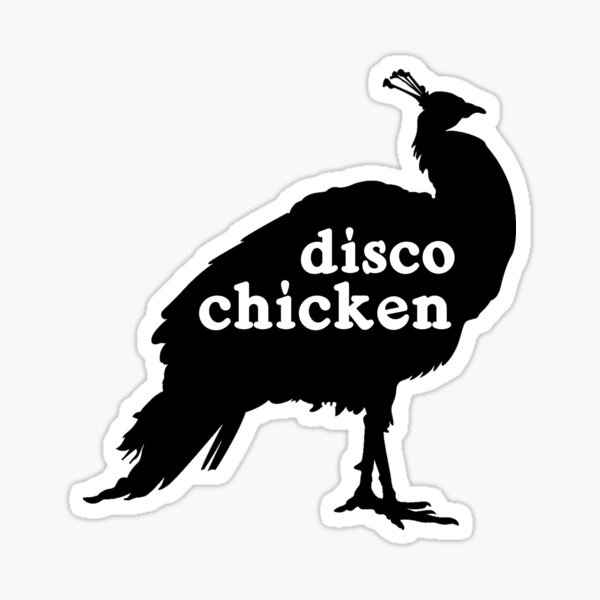Disco Chicken Sticker