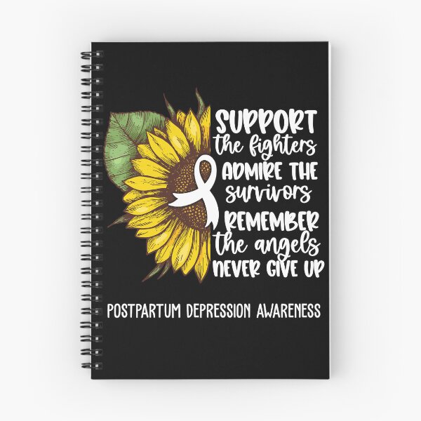 Item preview, Postpartum Depression Awareness - Support the Fighters Admire the Survivors Remember the Angels Never Give Up designed and sold by whlrcheryl.