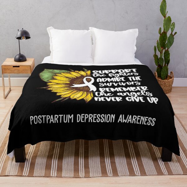 Item preview, Postpartum Depression Awareness - Support the Fighters Admire the Survivors Remember the Angels Never Give Up designed and sold by whlrcheryl.