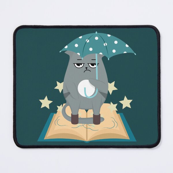 Item preview, Gray the Umbrella Cat designed and sold by tmdaliggr.