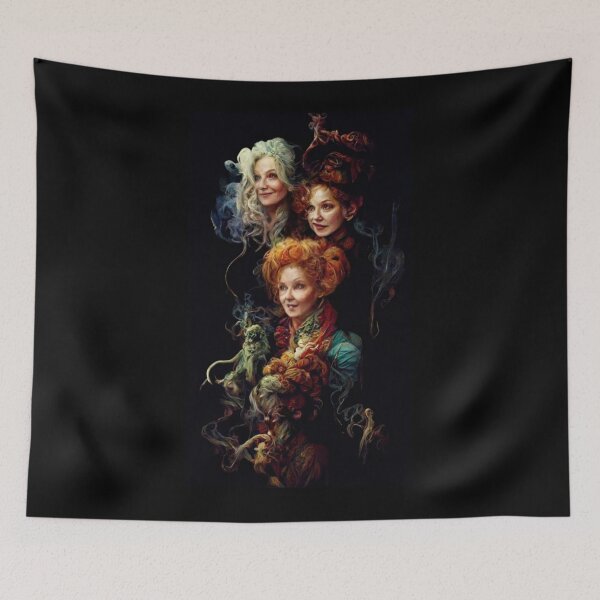 Item preview, Sanderson Sisters, oil painting style  designed and sold by TheHippieViking.