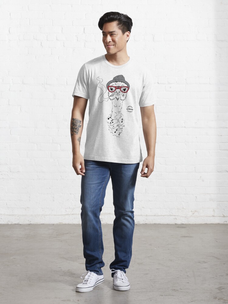 Alternate view of Hipster Ostrich Essential T-Shirt
