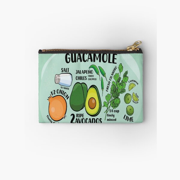 Item preview, How to make guacamole green illustrated recipe ingredients authentic mexican food designed and sold by T-Mex.