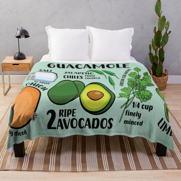Item preview, How to make guacamole green illustrated recipe ingredients authentic mexican food designed and sold by T-Mex.