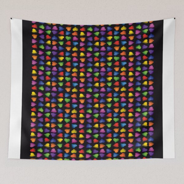 Item preview, Rainbow 3D Heart Wallpaper designed and sold by Genson.