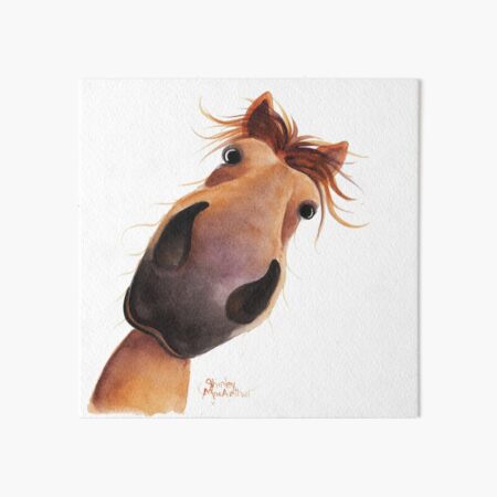 Item preview, HORSE PRiNT 'MAX' BY SHiRLeY MacARTHuR designed and sold by Shirley MacArthur Limited.