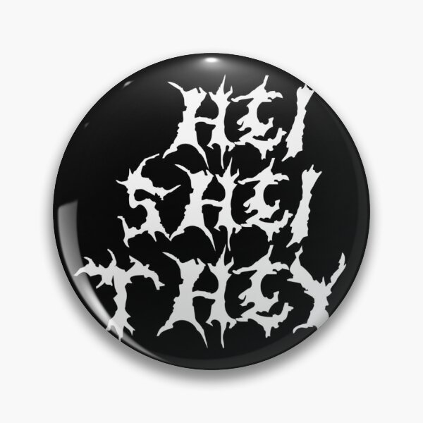 Item preview, Death Metal He/She/They Pronouns designed and sold by clownishcat.