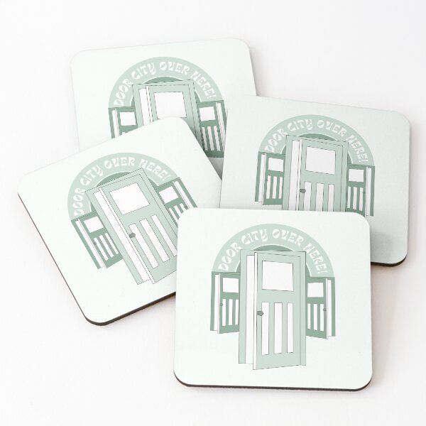 Item preview, Door City Over Here! (green) designed and sold by sarahdillon.