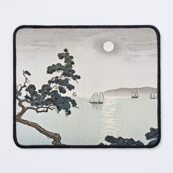 Item preview, Full Moon at Akashi Beach by Tsuchiya Koitsu designed and sold by Takeda-art.
