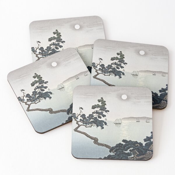 Item preview, Full Moon at Akashi Beach by Tsuchiya Koitsu designed and sold by Takeda-art.