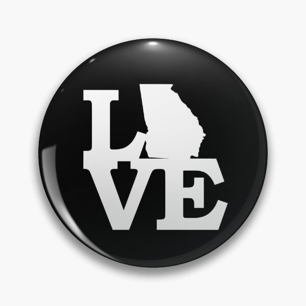 Item preview, I Love Georgia USA State GA Outline Silhouette Souvenir Gift designed and sold by Draculaura2009.