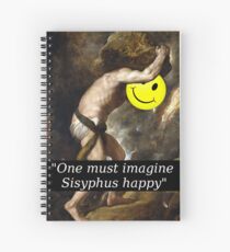 Cuaderno de espiral "One must imagine Sisyphus happy"