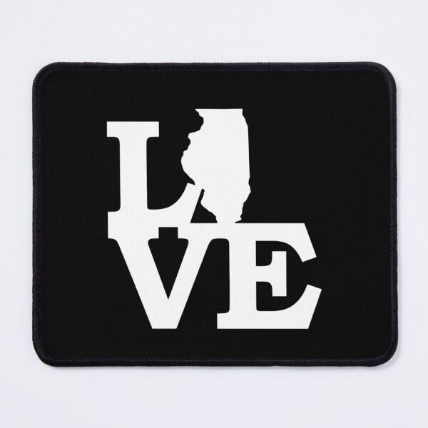 Item preview, Love Illinois USA State IL Outline Silhouette Souvenir Gift designed and sold by Draculaura2009.
