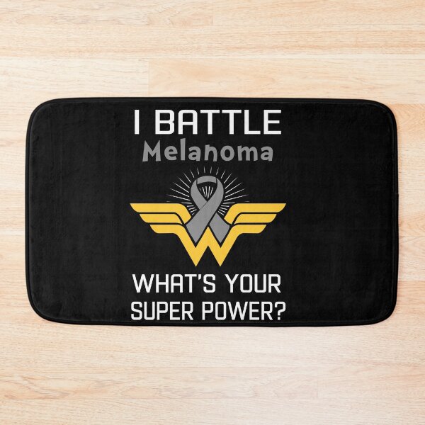 Item preview, I Battle Melanoma What's Your Super Power Support Melanoma Warrior Gifts  designed and sold by Sabfit.