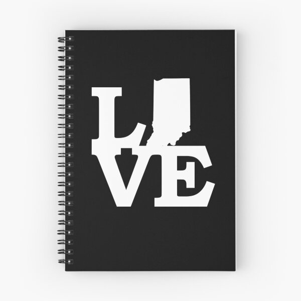 Item preview, I Love Indiana USA State IN Outline Silhouette Souvenir Gift designed and sold by Draculaura2009.
