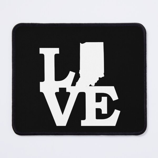 Item preview, I Love Indiana USA State IN Outline Silhouette Souvenir Gift designed and sold by Draculaura2009.