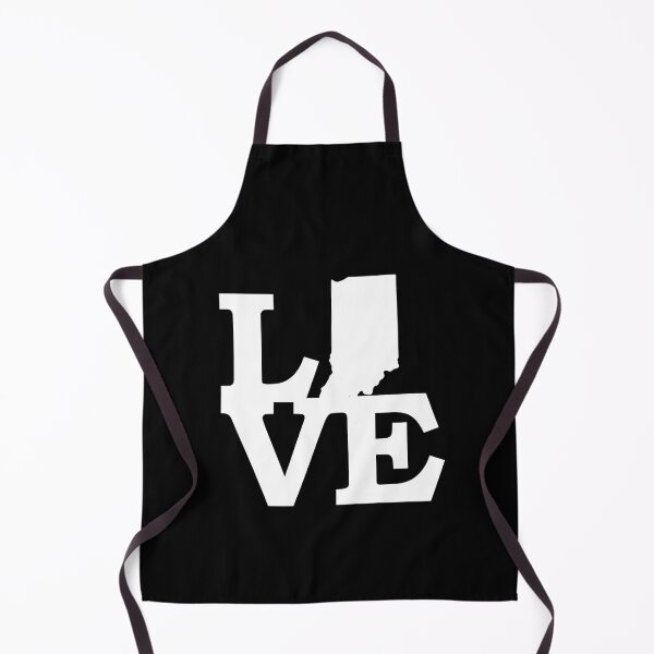 Item preview, I Love Indiana USA State IN Outline Silhouette Souvenir Gift designed and sold by Draculaura2009.