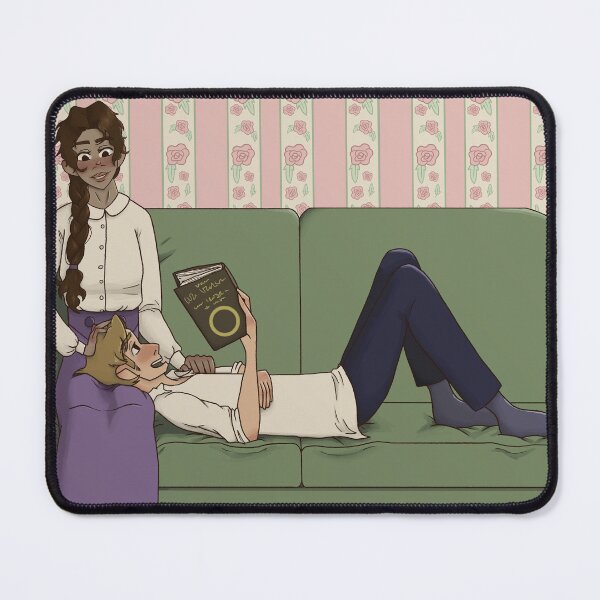 Item preview, Romantic Vintage Couple Relaxing Illustration designed and sold by EllieBeHe.