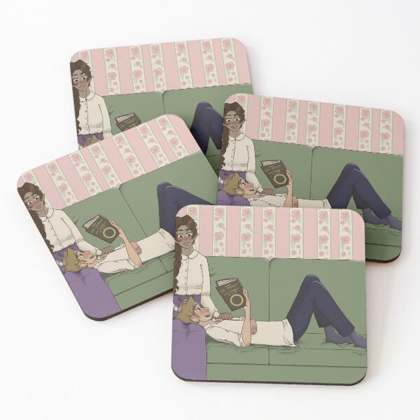 Item preview, Romantic Vintage Couple Relaxing Illustration designed and sold by EllieBeHe.