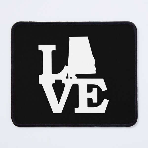 Item preview, I Love Alabama USA State AL Outline Silhouette Souvenir Gift designed and sold by Draculaura2009.