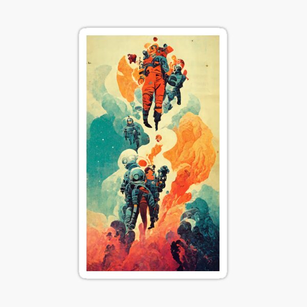 Comic Abstract Art Sticker