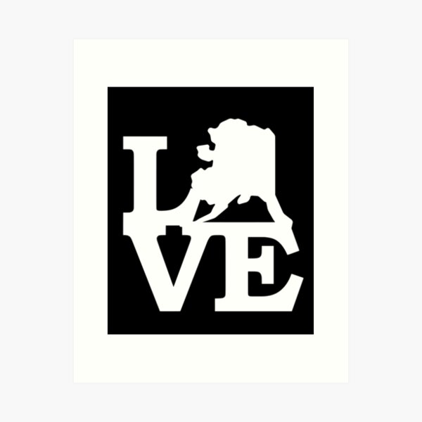 Item preview, I Love Alaska USA State AK Outline Silhouette Souvenir Gift designed and sold by Draculaura2009.