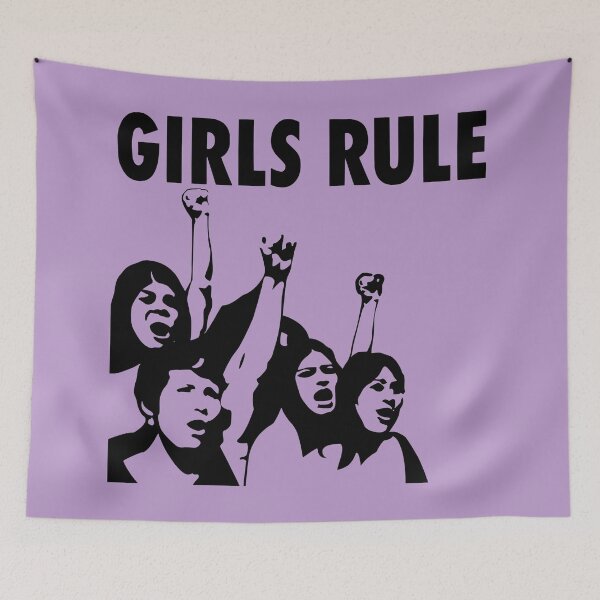 Item preview,  Girls rule t shirt, girls rule masks, girls rule phone cases, girls rule hat, girls rule clothing, girls rule hoodie, girls rule stickers  designed and sold by Poussyarts.