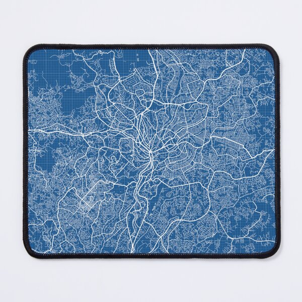 Item preview, Yaounde City Map of Cameroon - Blueprint designed and sold by deMAP.