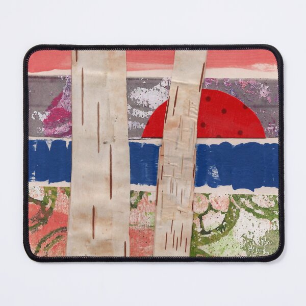 Item preview, Sunset in Door County with two birches designed and sold by nighthawkstudio.