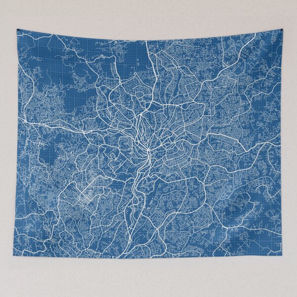 Item preview, Yaounde City Map of Cameroon - Blueprint designed and sold by deMAP.