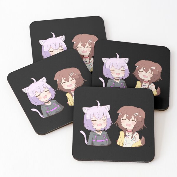 Item preview, Nekomata Okayu and Inugami Korone designed and sold by Mileskuy.