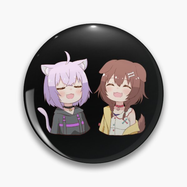 Item preview, Nekomata Okayu and Inugami Korone designed and sold by Mileskuy.