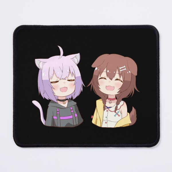 Item preview, Nekomata Okayu and Inugami Korone designed and sold by Mileskuy.
