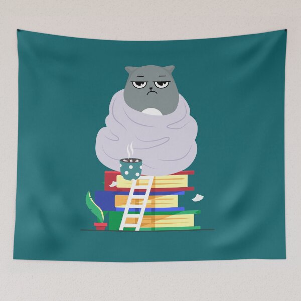 Item preview, Gray the Cozy Cat designed and sold by tmdaliggr.