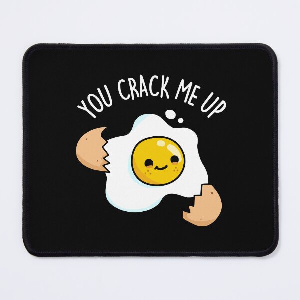 Item preview, You Crack Me Up Funny Egg Puns (Dark BG) designed and sold by punnybone.