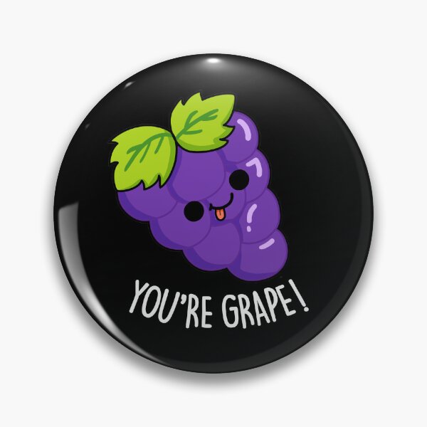 Item preview, You're Grape Funny Fruit Puns (Dark BG) designed and sold by punnybone.