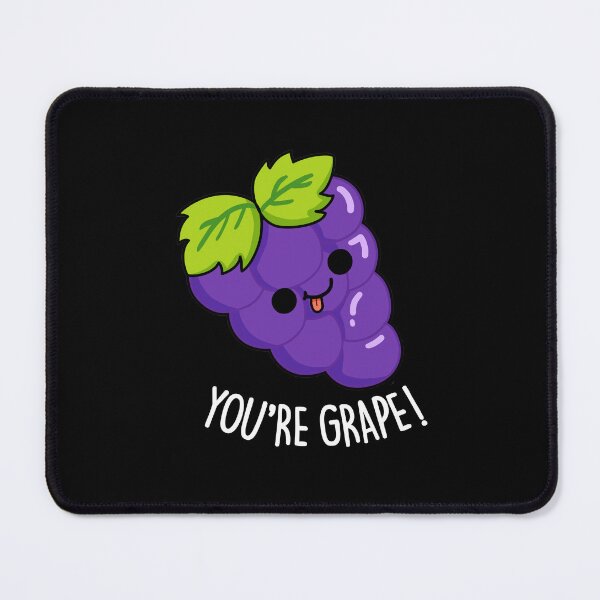 Item preview, You're Grape Funny Fruit Puns (Dark BG) designed and sold by punnybone.